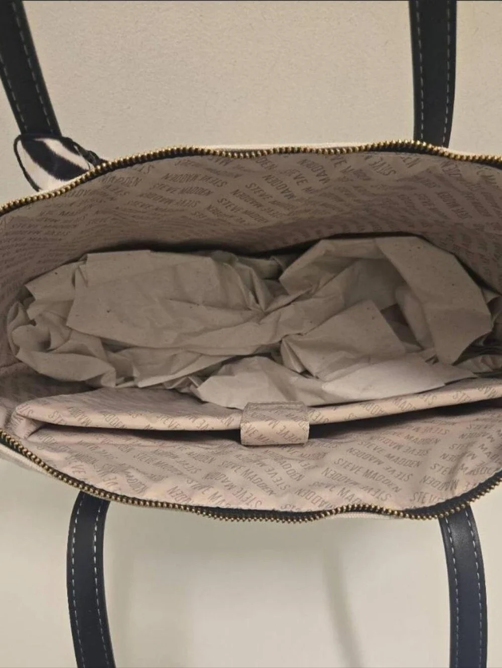 NEW Steve Madden Canvas Tote Handbag